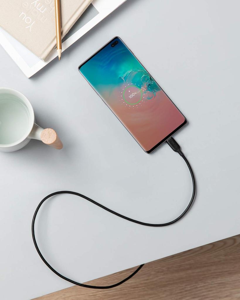 Anker PowerLine III Cable 60W USB PD Compatible with iPhone MacBook iPad and Galaxy USB-C & USB-C 2.0 (0.9m Black) - Ultra-Durable 16/15, Pro/Air,