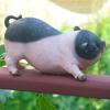 Yousheng Garden Pig Statue, Outdoor Resin Piggy Ornament, Cute Piglet Sculpture, Farmhouse Decoration for Yard Lawn