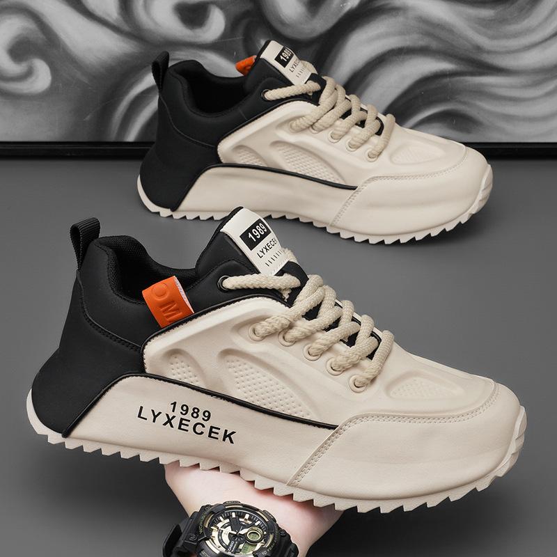 

Мода 2025 Новая классика Мужская обувь Модный тренд Молодежная повседневная обувь Толстая подошва Увеличенная износостойкость Уличная обувь для бега 39-48 39 бежевый