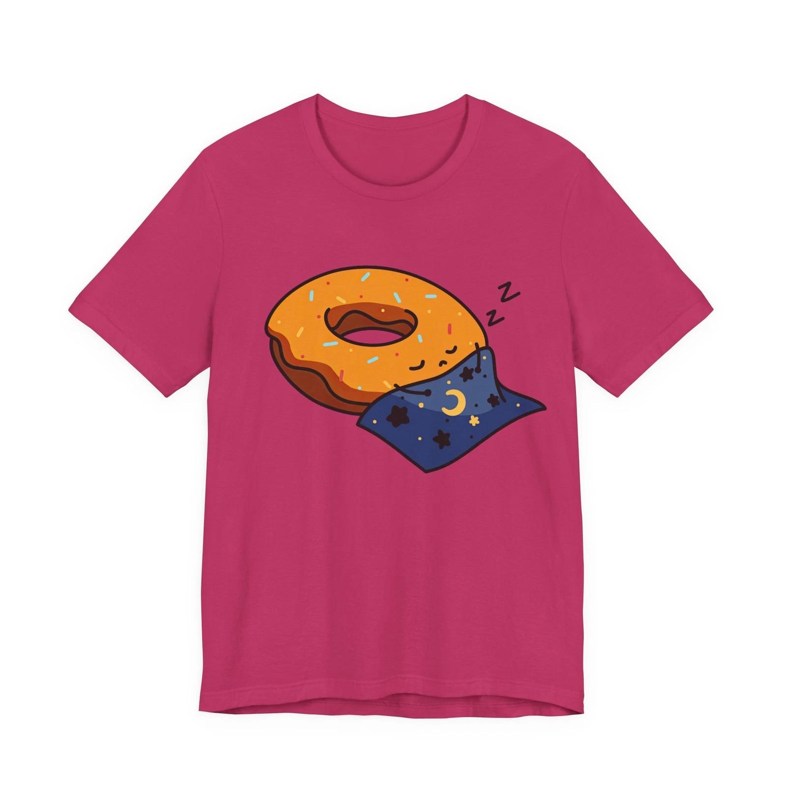 Cute Sleeping Donut with Blanket Shirt | Donut Shirt | Donut Gift S