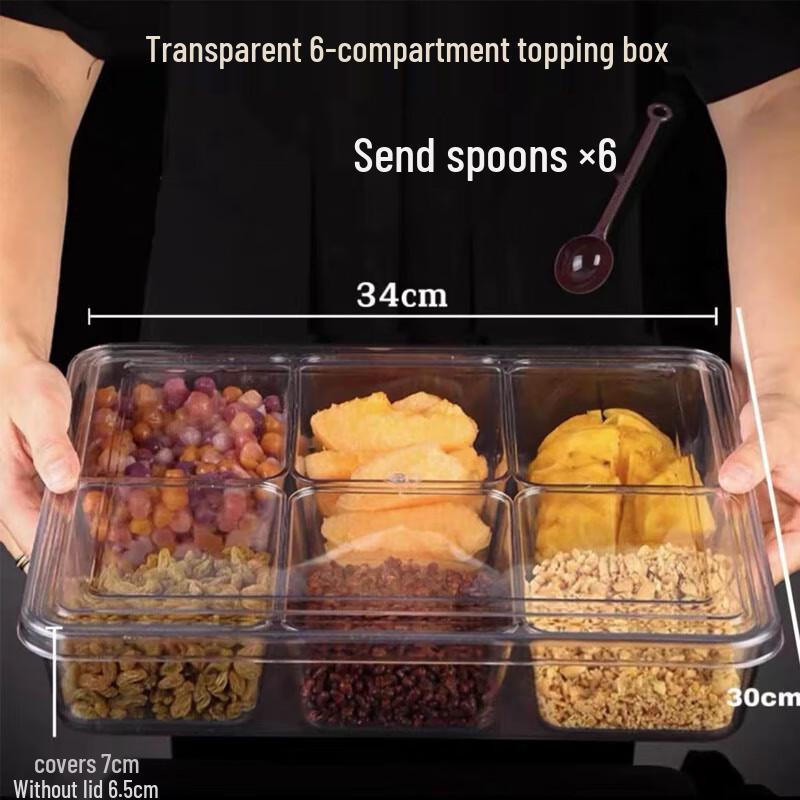 

Multi-Grid Food Prep & Seasoning Storage Box with Lid
