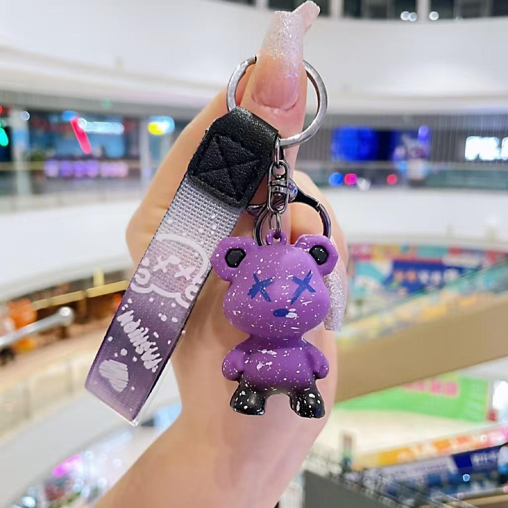 Chameleon Violence Bear Keychain Bag Pendant School Bag Doll Pendant Small Gifts