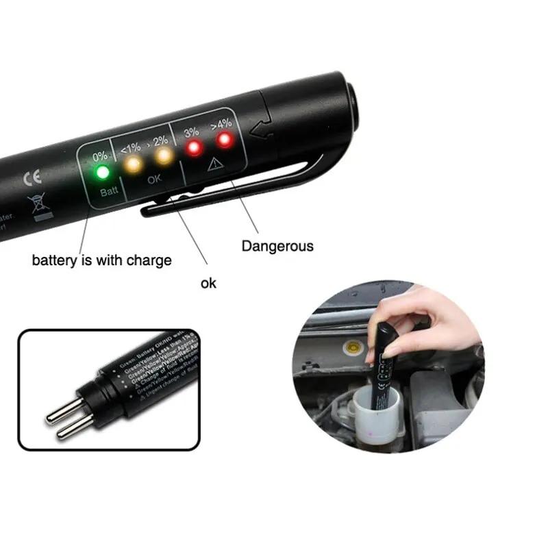 1PC High Precision Brake Fluid Tester - Portable OBD2 Brake Oil Detection Pen for Safety & Quality Assurance