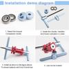 Bicycle Bearing Tool Set Softtail Frame Pivot Bearing Quick-Release Hub Press-Fit Bearing Installation Tool Hand Tool