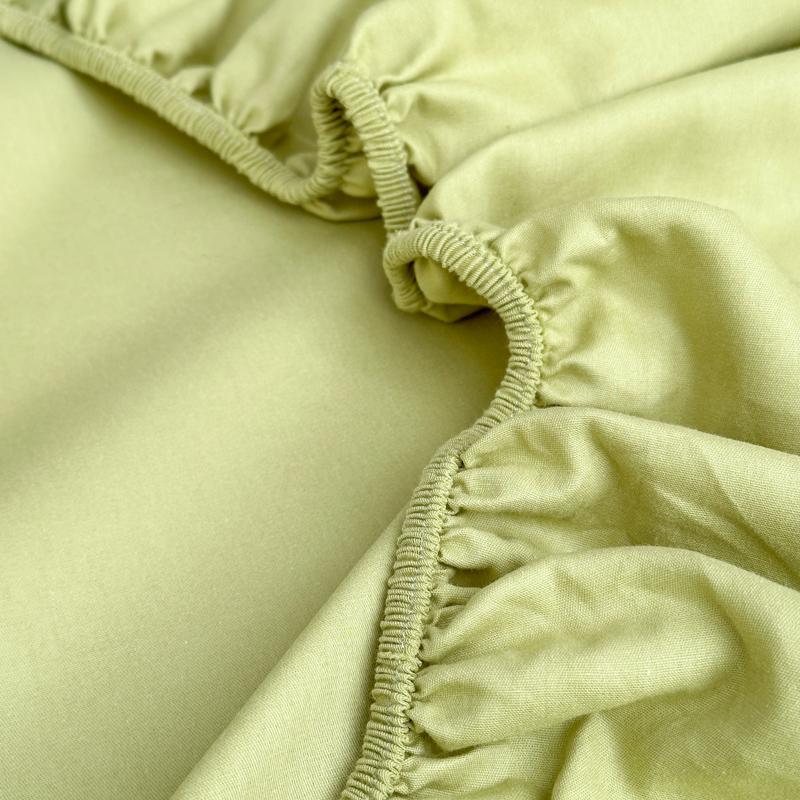 Skin-friendly Bedsheet 100% Cotton Fitted Sheet Adults Kids Bed Linen Bed Cover Solid Color Sheets Couvre Lit (No Pillowcase)