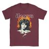 The Doors  T-Shirt for Men  Vintage Music   Vintage Cotton Tee Shirt Round Collar Short Sleeve T Shirt Summer Tops