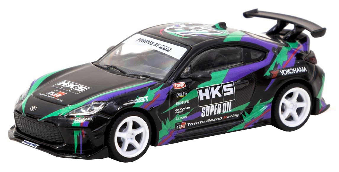 

TARMACWORKS HKS Toyota GR86 Black Completed Product 1/64 T64G-038-BK
