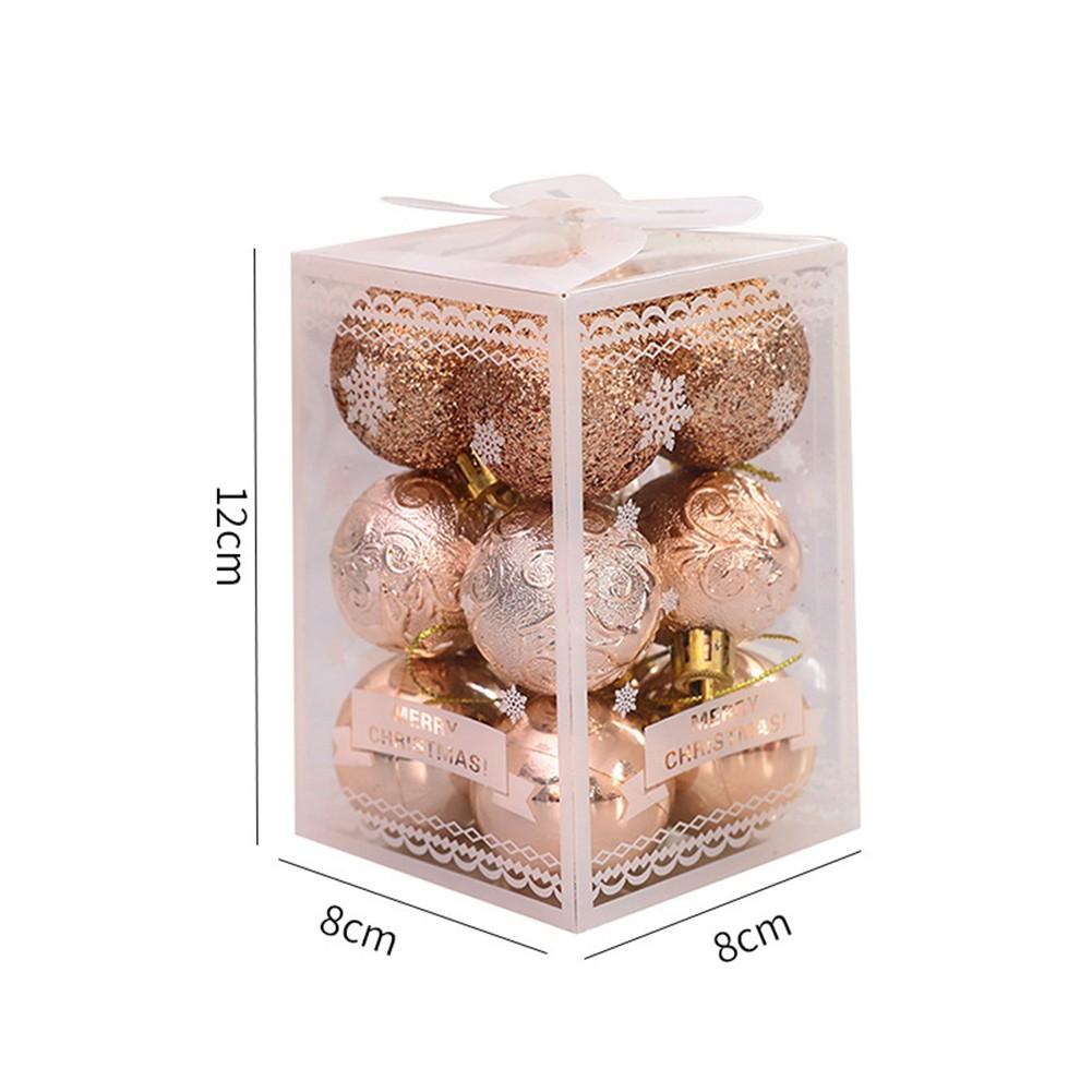 12 Stück Weihnachtskugel Weihnachtsdekoration Weihnachtsbaum Anhänger Ornament