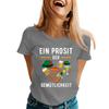 Fashion Casual Unisex Letter Print T-Shirt with Festival Graphic Design - Short Sleeve Round Neck Tee for Men and Women
