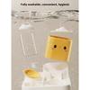 Cute Smiling Cat Automatic Feeder And Water Dispenser Dual Use Pet Feeding Organizer Food Water Bowl For Cats And Small Dogs
