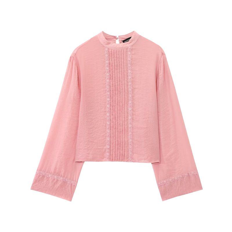 

Zbzr Spring New Women clothes Western Style Fashion Lace Cover up 3666/063 3666063 Pink XS