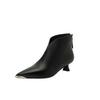 Fashion New Winter Genuine Leather Shoes for Women Pointed Toe Ankle Boot Zaptos Mujer Fashion Casual Shoes Women Heel Height 4cm/5.5cm