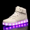 Kinderschuh Junge Neutral Fluoreszierende Sportschuhe Modisch Hoher Schaft LED Wiederaufladbarer Leuchtschuh für Jungen Mädchen Zapatos De Niña