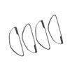 Interior Door Handle Cover Trim 4PCS For Mercedes-Benz GLC 2016-21 Carbon Fiber