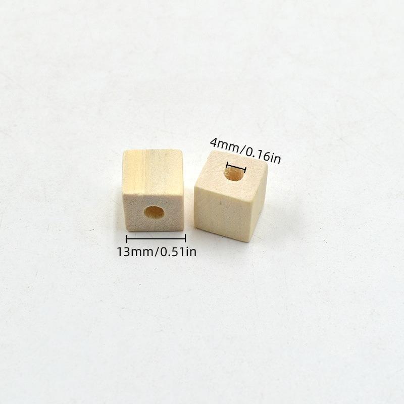 

10pcs Wooden Cubes Unfinished Wooden Blocks for Crafts,Small Wood Squares for Jewelry Making Stacking DIY Project Accessories