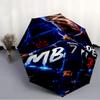 1pc M-Mbappe Umbrella, Sun Protection, And UV Shielding. It Has Eight Sturdy Ribs for Outdoor Use And Perfect As a Holiday Gift
