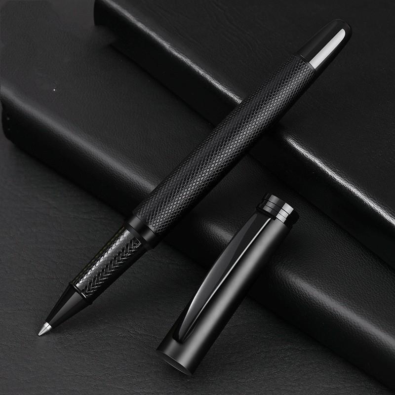 

Деловая черная металлическая матовая ручка-подпись, школьно-офисная пишущая шариковая ручка