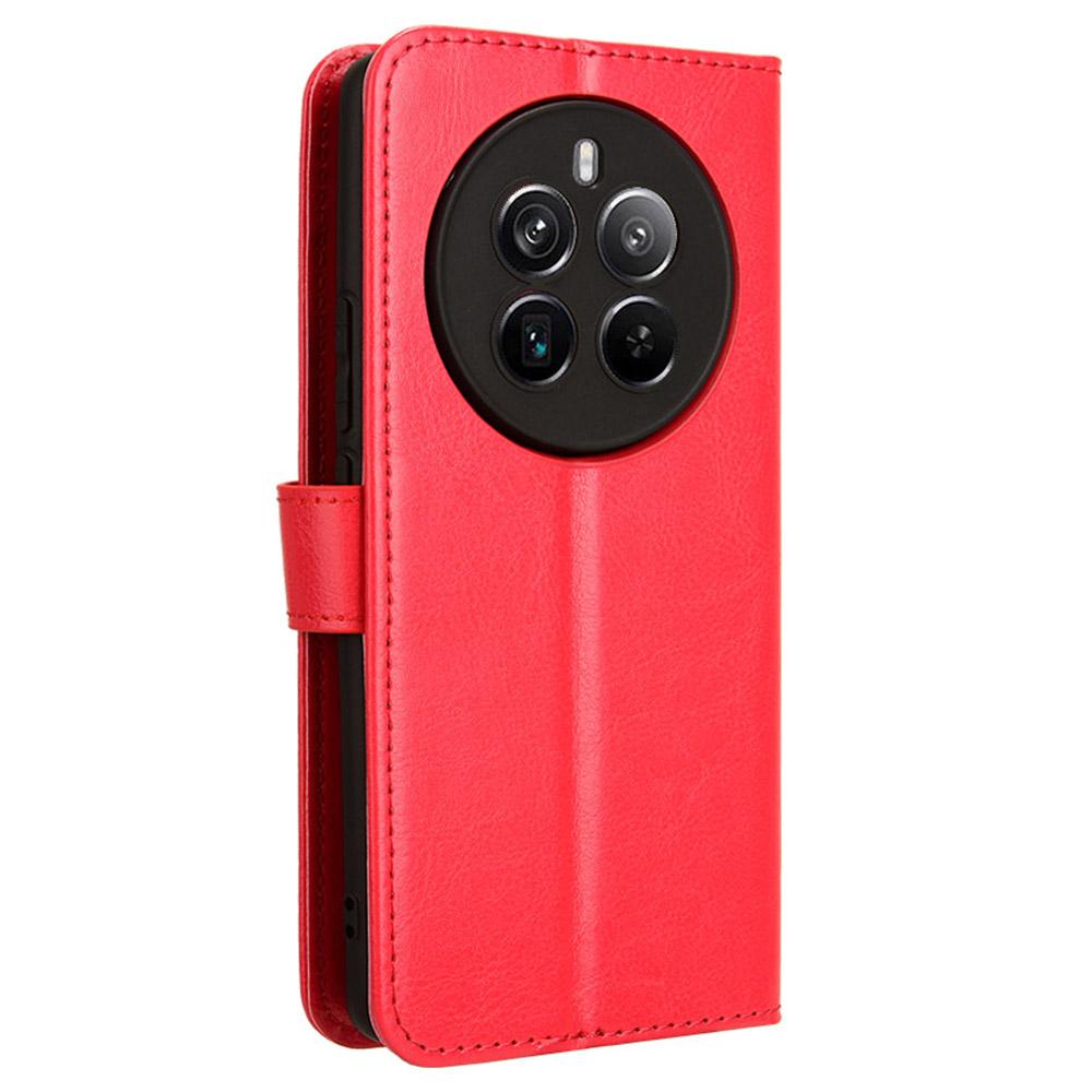 For Realme 12 4G/12+ 5G/Narzo 70 Pro 5G/Narzo 70 5G/P1 5G/13 4G Case PU Leather Crazy Horse Texture Folio Wallet Phone Cover