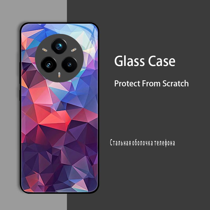 

Для Realme 14 Pro Plus Чохол-кришка Скляний чохол Жорсткий чохол-бампер Для Realme 14X 13 Plus 12 Pro Plus GT7 Pro Захисний чохол For Realme GT7 Pro