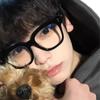 Trendy Thick Frame Anti-Blue Light Glasses: Unisex Japanese-Korean Style, Large Square Frame, Essential for Myopia