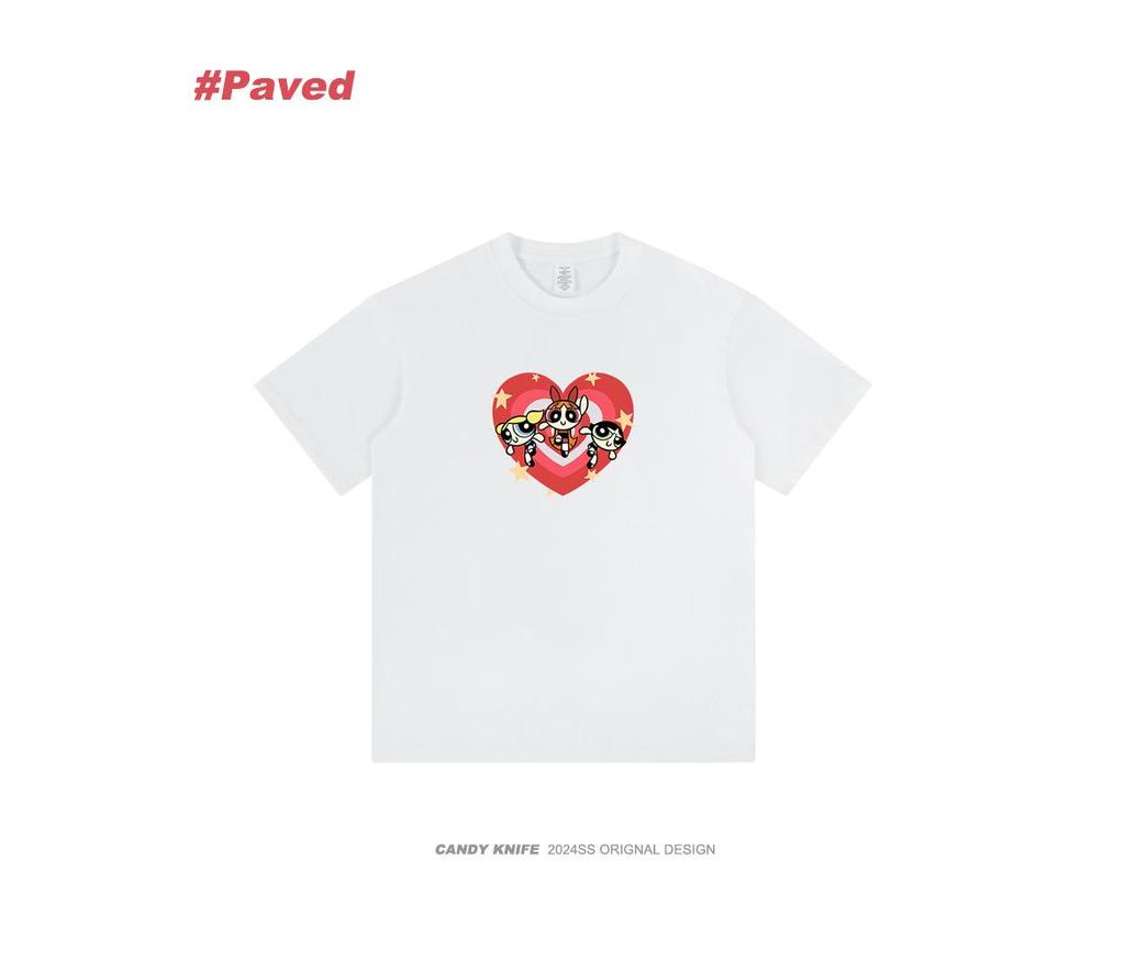 Y2K Anime Graphic Tee: Crew Neck, Short Sleeve, Pure Cotton, Unisex College Style