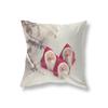 Merry Christmas Cute Snowman Print Pattern Polyester Cushion Cover Home Living Room Sofa Decoration Square Pillow Pillow Cover