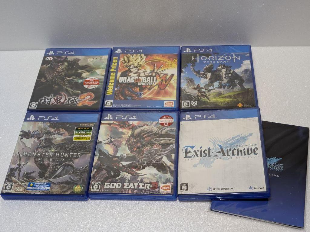 [USED] PS4 Game Software 6 Piece Set