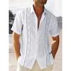 Men's Simple Pattern 3D Print Shirt Button Up Shirt Casual Shirt Summer Shirt Short Sleeve Daily Vacation Clothing