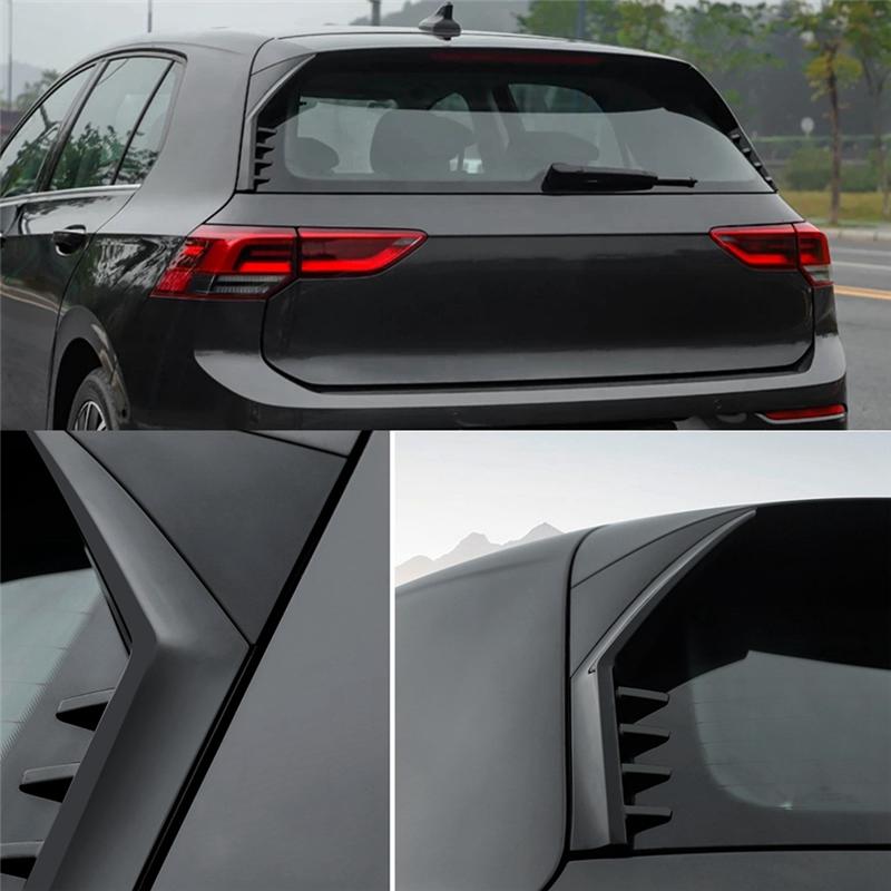 Auto Heckscheiben Seitenspoiler Flügel Diffusor Zierleiste Für VW Golf 8 MK8 GTI GTD TSI TDI - Autoteile-A87Q