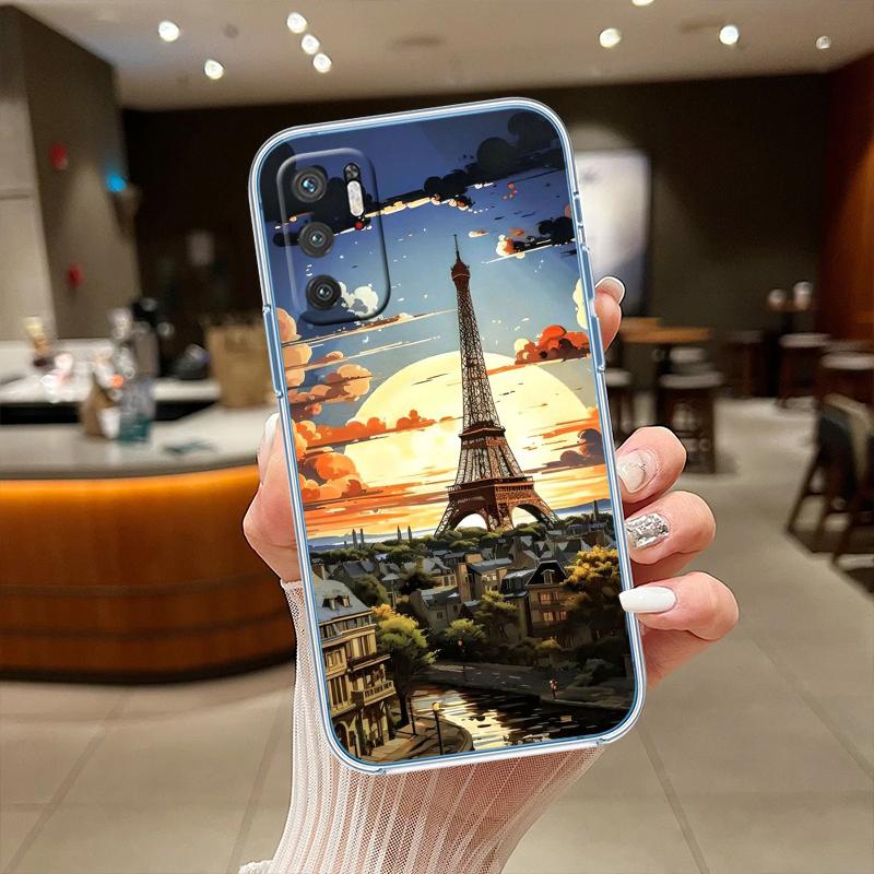 RE49 Paris Eiffel tower Transparent Phone Case for Motorola Moto Edge 20 30 40 50 S30 Fusion Ultra Pro Neo Lite + G200 G23