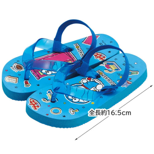 Skater Kids Beach Sandals 16cm Doraemon Sticker Sanrio Sdbe16-a