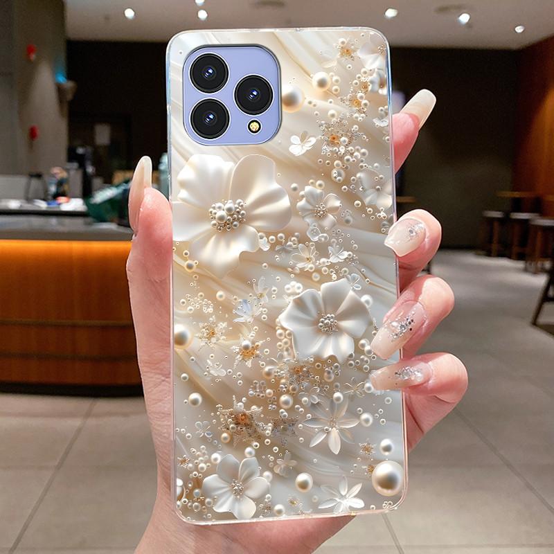 Handyhülle Für Cubot P80 Hülle Schmetterling Schleife Schutzhülle CubotP80 Schale Capa Transparent Weiches Silikon TPU Abdeckung Funda