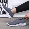 2025 spring and summer models, one-pedal casual shoes, flat-heeled shoes, men's foreign trade models, men's shoes, socks, fly-woven breathable spor