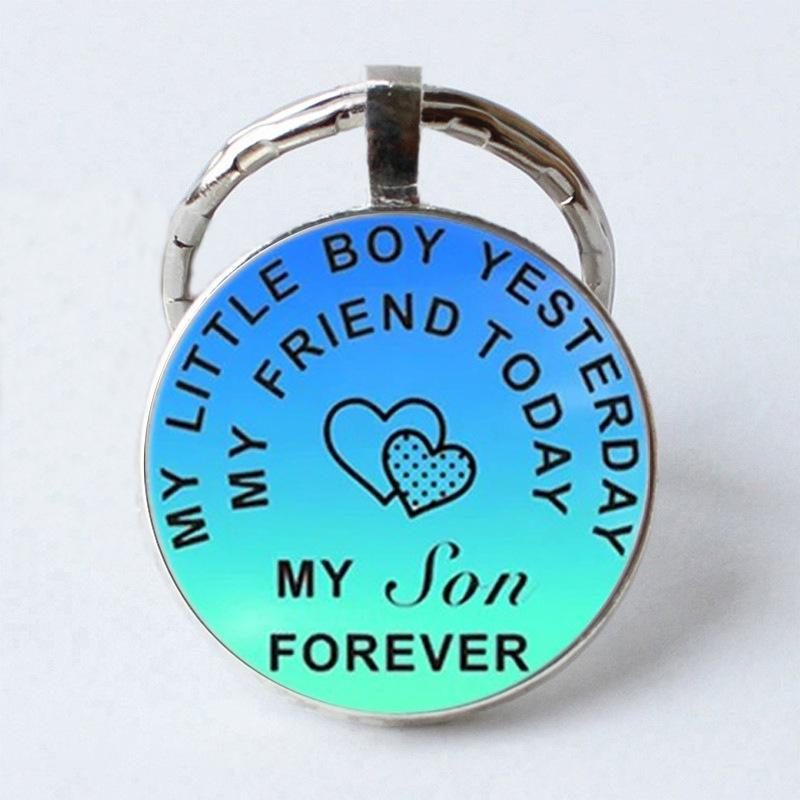 Keychain Accessories Pendant Floral Thanksgiving Text Good Friends Retro Personalized Keychain Gift Pendant