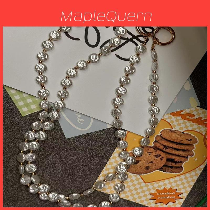 Fashion Beaded Phone Lanyard With Pvc Chain For Women And Men