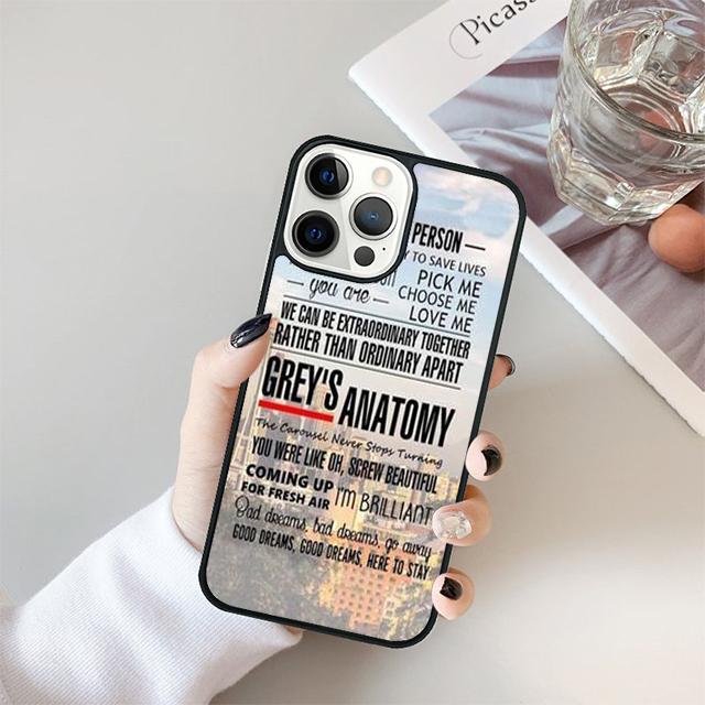 American TV Greys Anatomy Coque Shell For iPhone 17 Air 15 16 14 13 12 Pro Max 11 Pro Max Plus Phone Case Cover