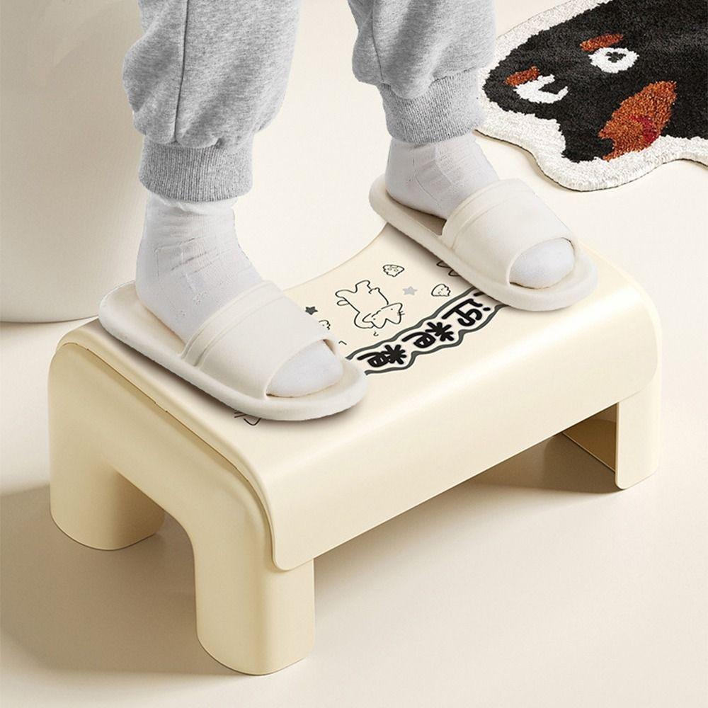 Ergonomic Toilet Footstool Waterproof Children's Toilet Stool Under Desk Footrest  Pregnant Woman