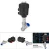 Angle Seat Valve Air Actuated Thread Connection Stainless Steel Thickened Plastic Case Steam Valve1 2in DN15