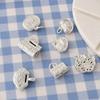 999 Sterling Silver Matte Chinese-Style Baby Peace Lock Pendant Bracelet Necklace
