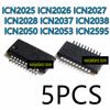 5pcs ICN2025AP ICN2026 ICN2027 ICN2028 ICN2037 ICN2038 ICN2050 2053 2595 BP CP DP S LED Constant Current Display Driver IC Chip