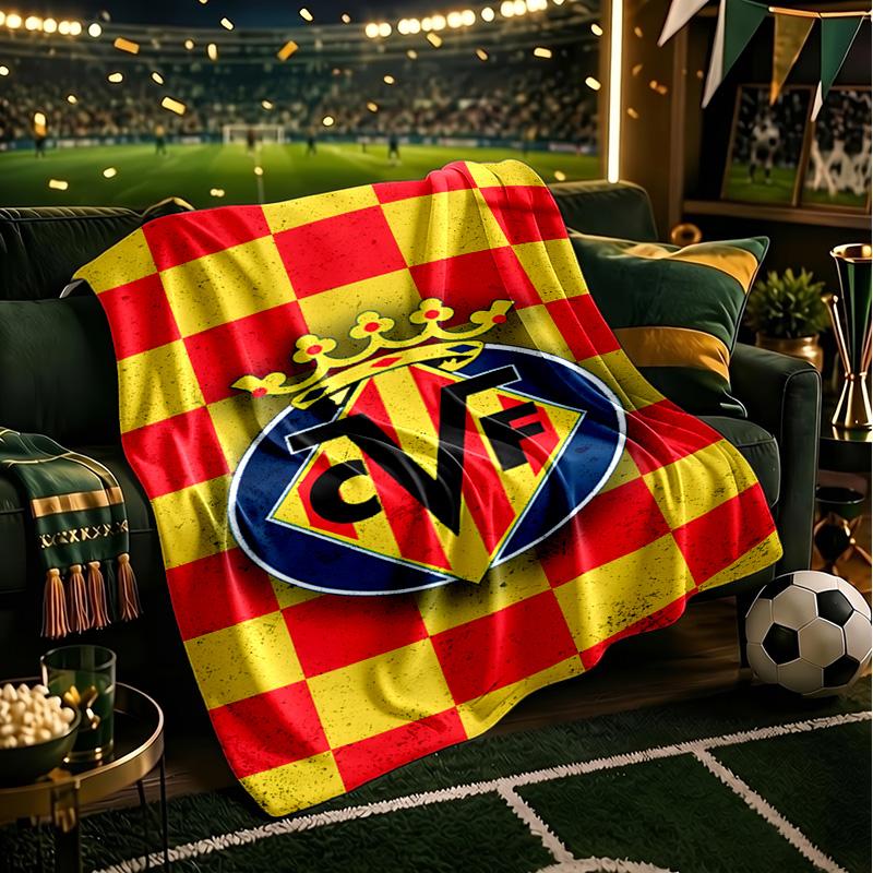 Villar-real Football Club Blanket Lightweight Ideal Bedding Blanket Perfect for Travel, Camping, Living Rooms, Offices, Sofas, Fan Christmas gift