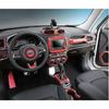 Co-Pilot Passenger Handle Strip Trim 1* For Jeep Renegade 2016+ Red Carbon Fiber