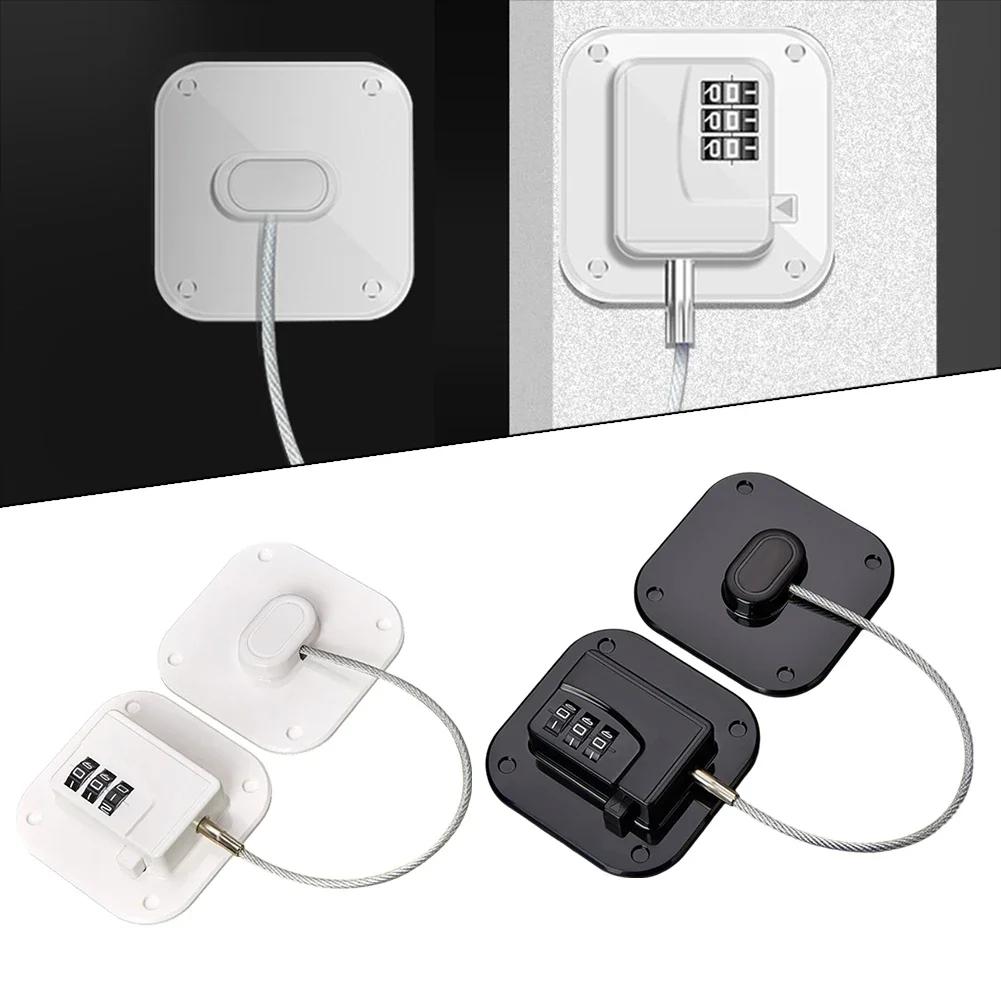 1 ADET Çocuk Güvenlik Kilidi Şifreli Kilit Bebek Güvenliği Buzdolabı Kilidi Anahtarlı Şifreli Kilit Güvenlik Dolap Kilitleri Ev Pencere Kilidi