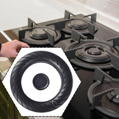2x Gas Burner Covers Round Flame Replacement for Top Burners Cookers Restaurant Baking