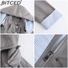 BITCED Autumn/Winter Detachable Hood Trench Coat Plus Size Women's Raincoat
