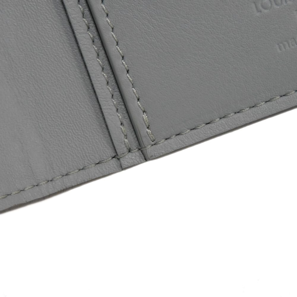 Used 12564 Portefeiulle Braza N60195 7940 New Logo Embossed Gray Bifold Damier Infini Pale Blue Men's from Japan