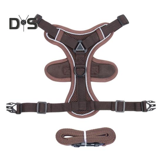 Cat Harness And Leash Reflective Strips Jacket Breathable Adjustable Vest Harness Escape Proof Easy Control Leash for Cats