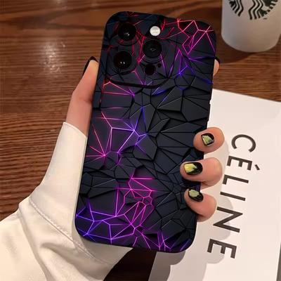Hülle für Xiaomi Redmi Note 13 4G 11 10 14 Pro Plus 5G 10S 11S 12S Redmi 12 12C 13C 14C Abstrakte Geometrie Linienkunst Muster Abdeckung