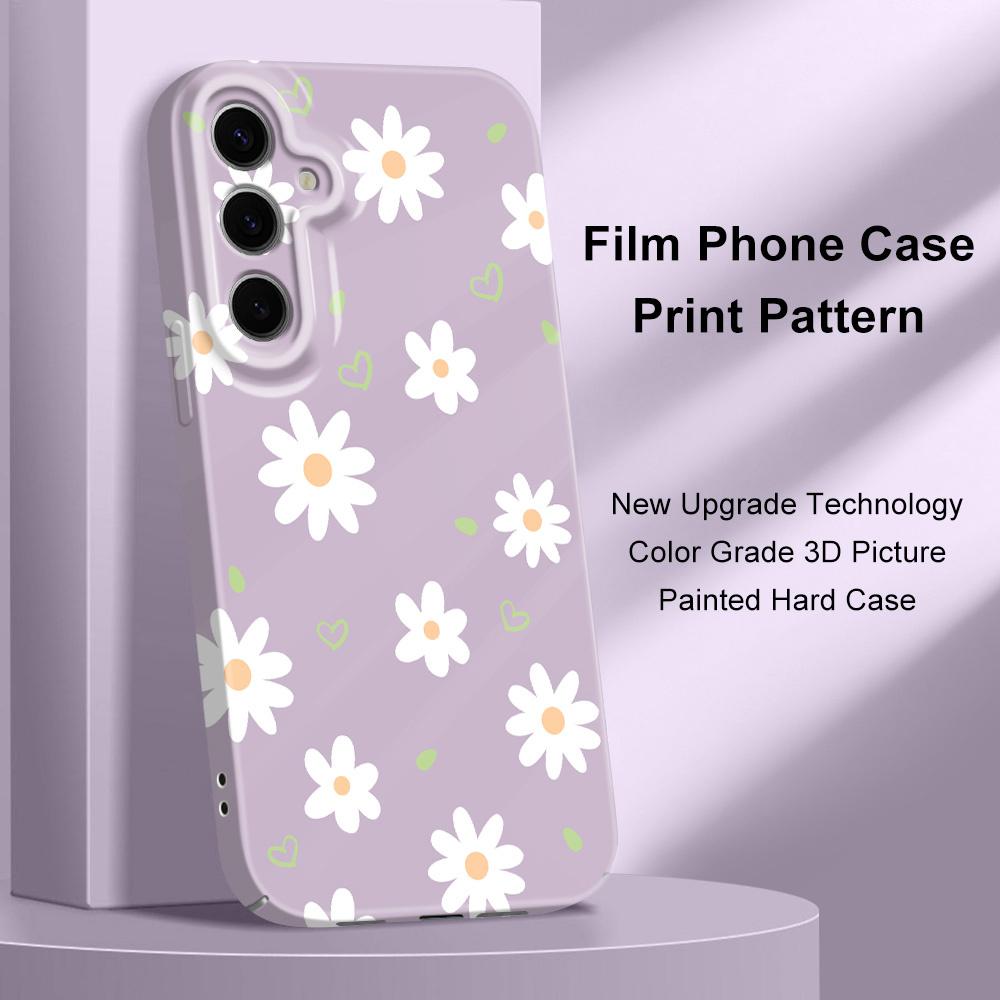Tender Daisy Phone Case For Samsung Galaxy S25 S24 S23 S22 S21 S20 Plus Ultra FE 5G Film Hard Cover