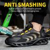 Rotating Button New Safety Shoes Men Anti-smash Anti-puncture Work Shoes Fashion Men Sport Shoes Security Protective Boots Men
